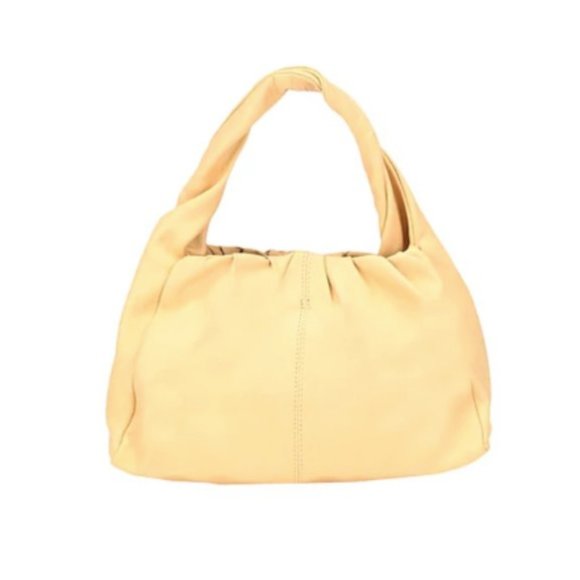 Charles David Handbags - Charles David Hobo/Bucket Shoulder Bag Soft Calf Leather Ivory Buttermilk EUC